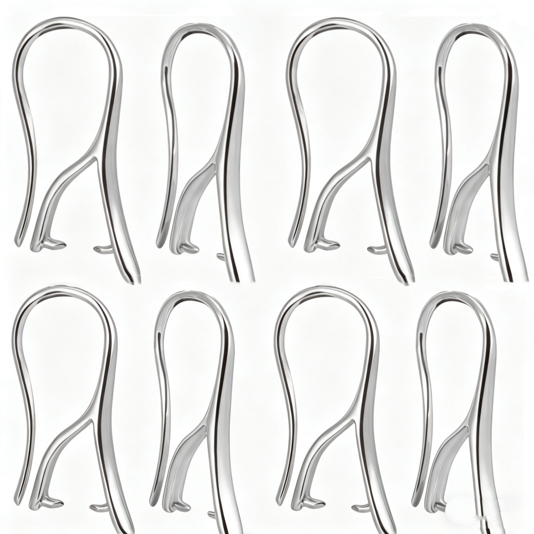Jewelry Making Brass - 10/30Pcs White with Pinch Bails Golden