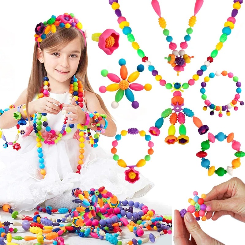 Jewelry Making For 5 Year Old - 188-608pcs Pop Beads Children Girls Princess
