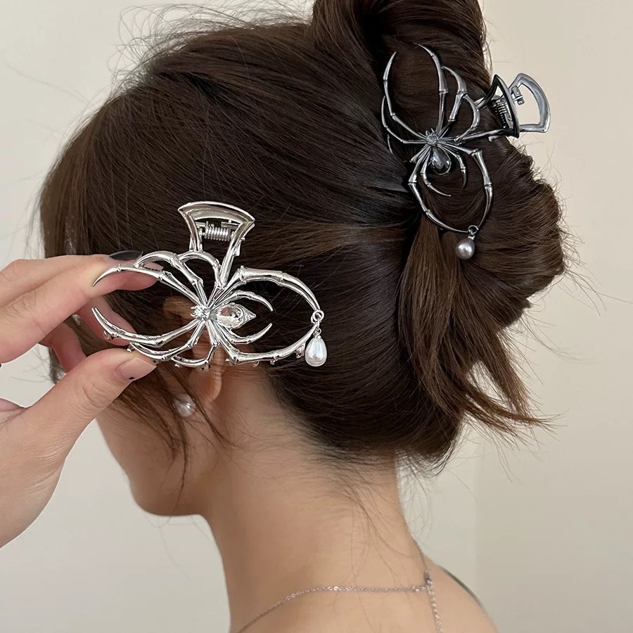 Jewelry Making For Adults - 2025 Halloween Black Spider Hair Claw