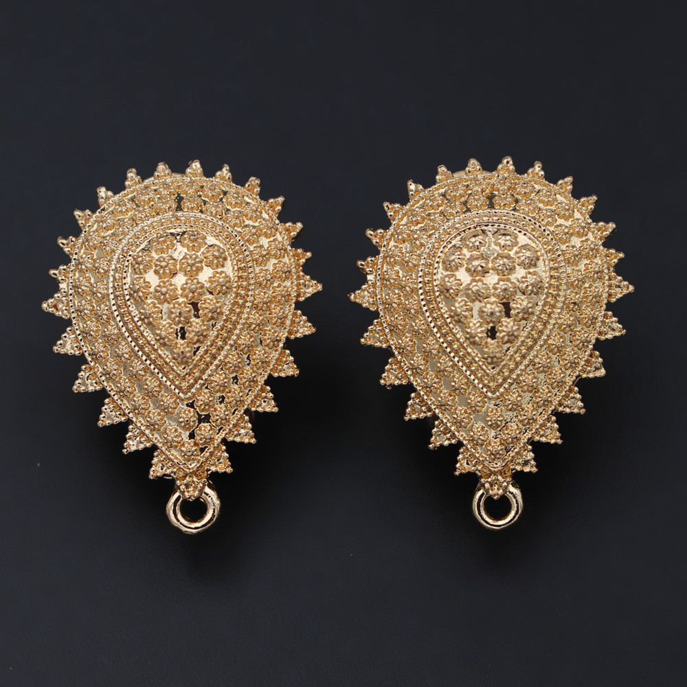 Jewelry Making Dubai - 10pair Earrings Post with Loop Hanger