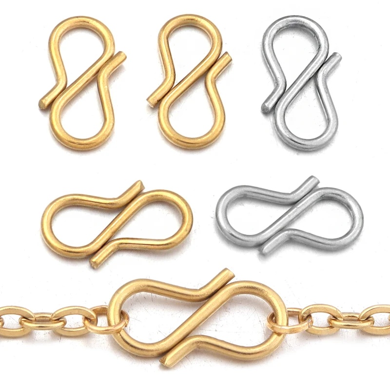 Jewelry Making Designs - 30pcs Stainless Steel S Shape End