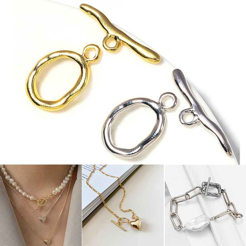 Toggle Clasp Gold - New Irregular Curved OT Clasps Toggle