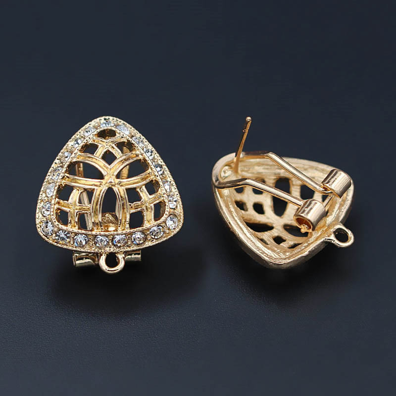 Jewelry Making Dubai - 10pair Earrings Post with Loop Hanger