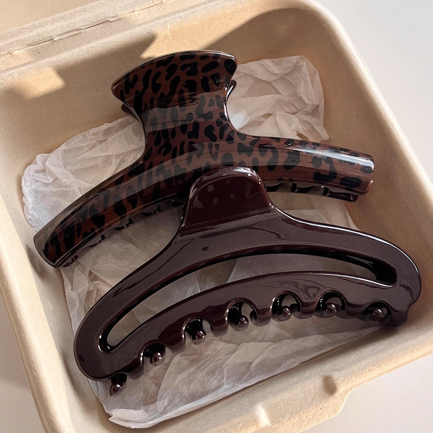Jewelry Making For Adults - 2pcs Vintage Leopard Print Arc Moon