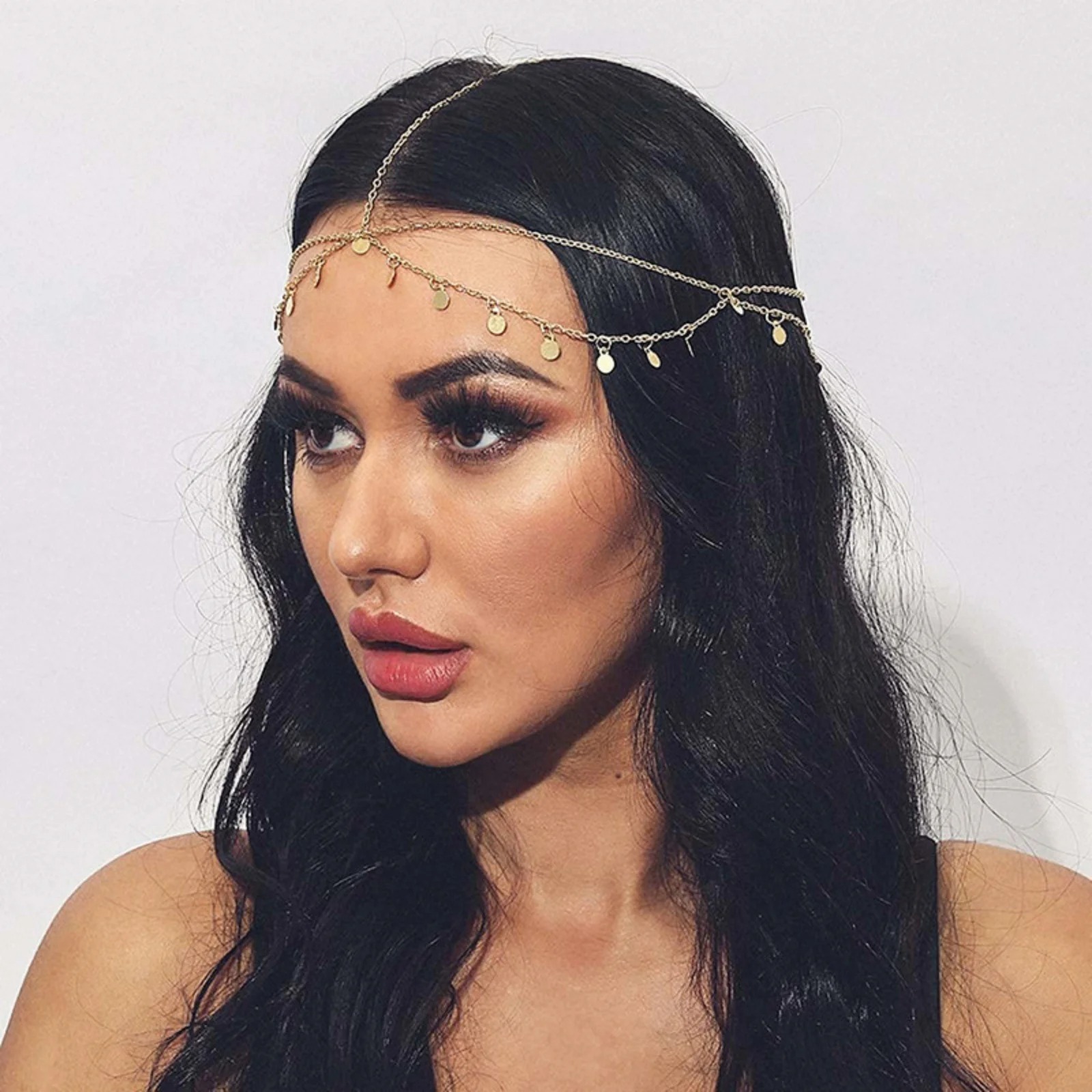 Jewelry Making For Adults - 1PC Boho Style Gold Chain Headpiece