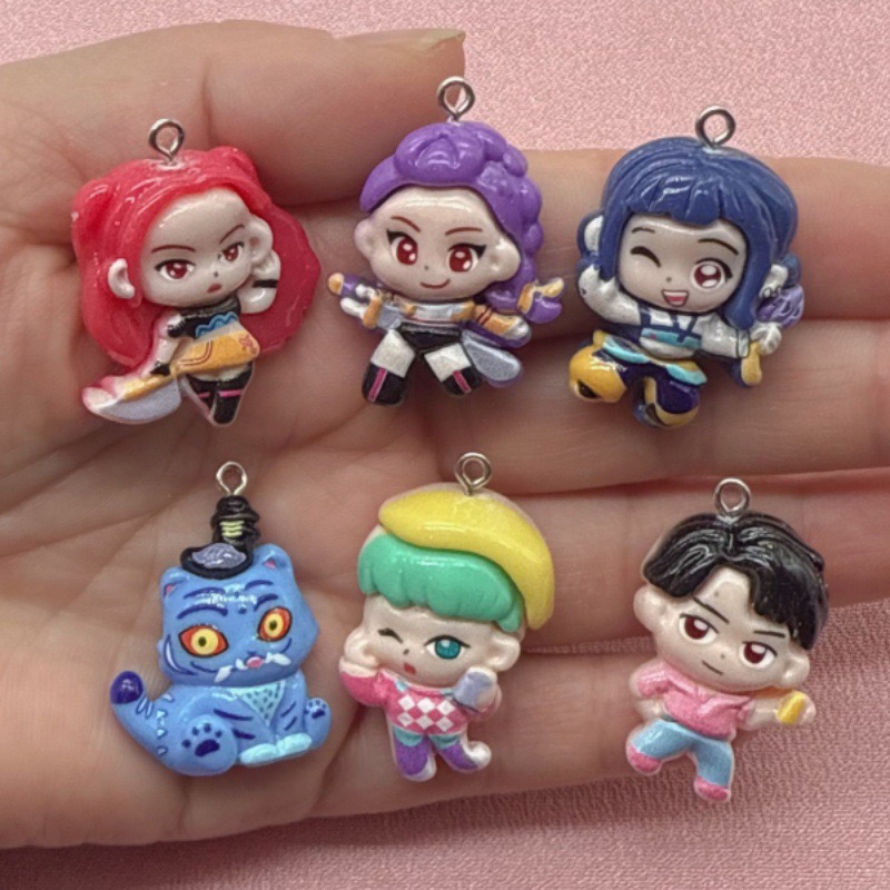 Jewelry Making Pendants - 10pcs resin cartoon pendant, DIY jewelry