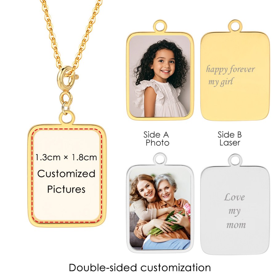 Jewelry Making For Adults - Customized Photo Letter Flag Pendant Necklace
