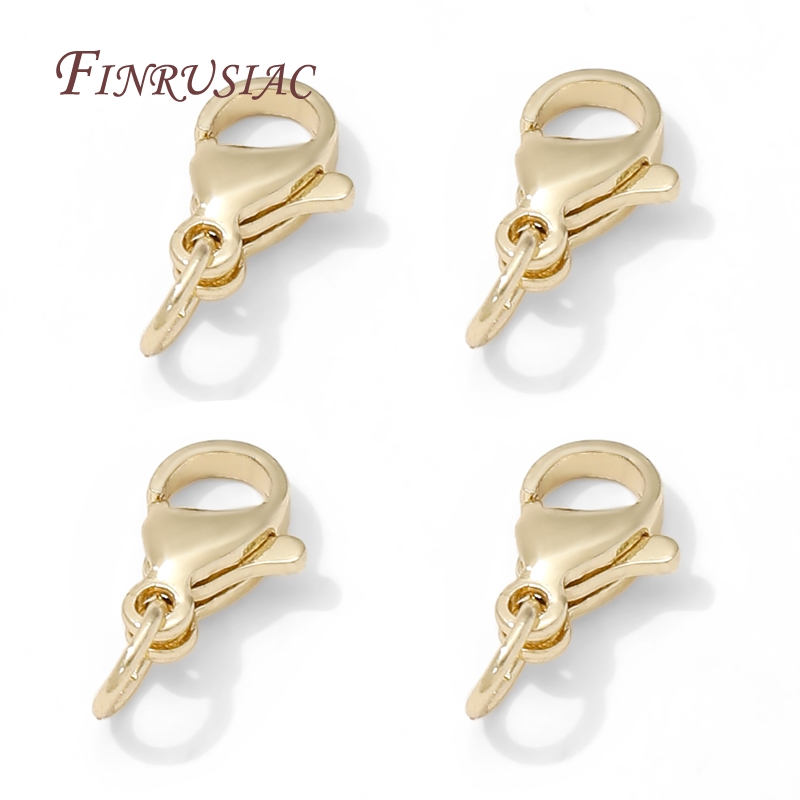 Jewelry Making Brass - Stainless Steel Gold Plated 10mm Lobster