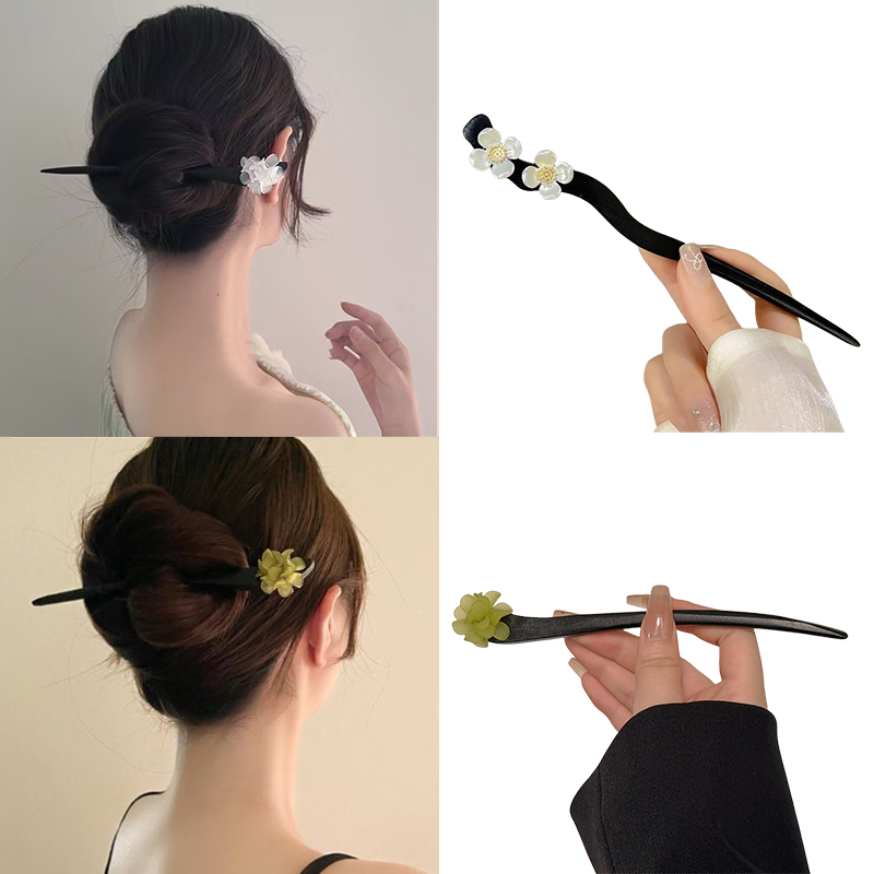 Jewelry Making With Beads - Vintage Chinese Style Wooden Flower Hair