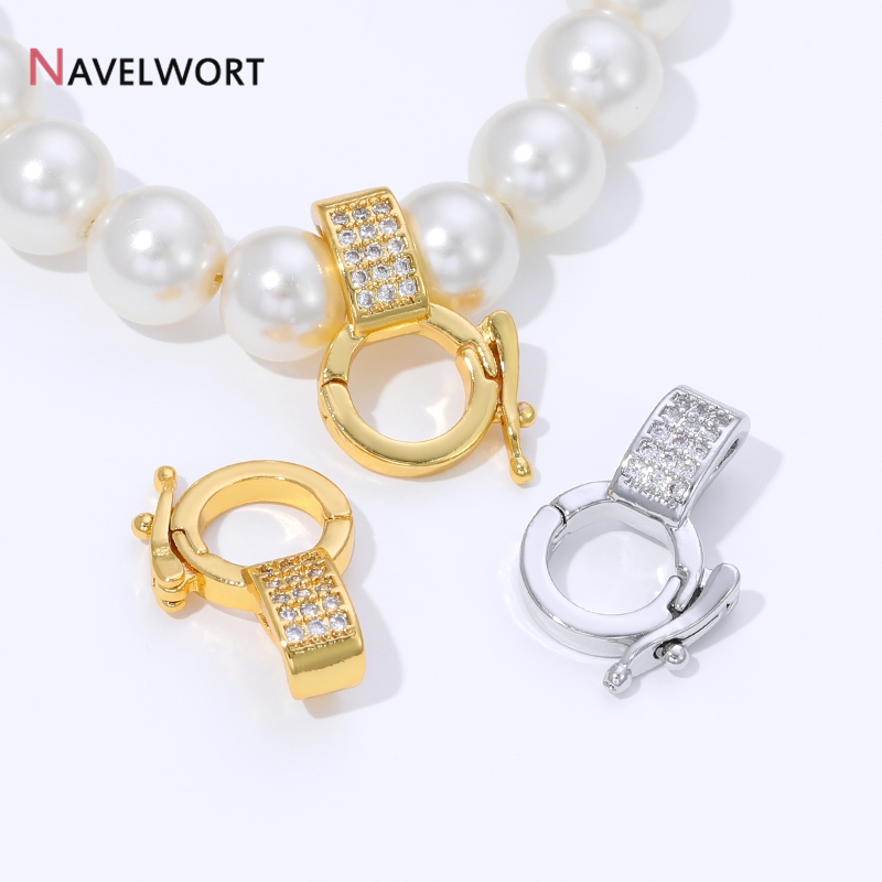Jewelry Making Brass - 18K Gold Plated Brass Inlaid Zircon