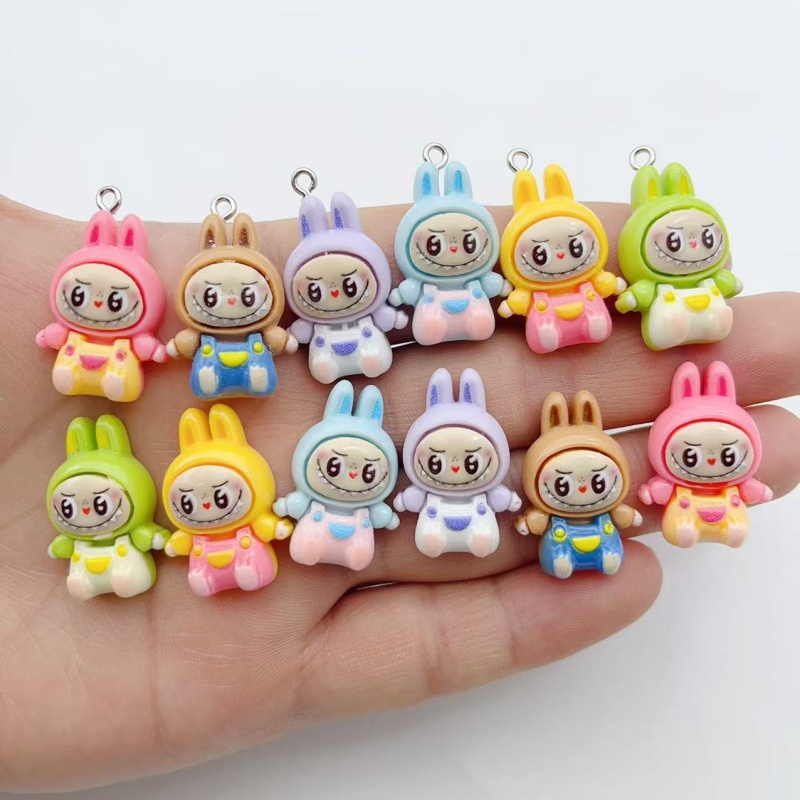 Jewelry Making Pendants - 10Pcs Kawaii Rabbit Strawberry House Resin