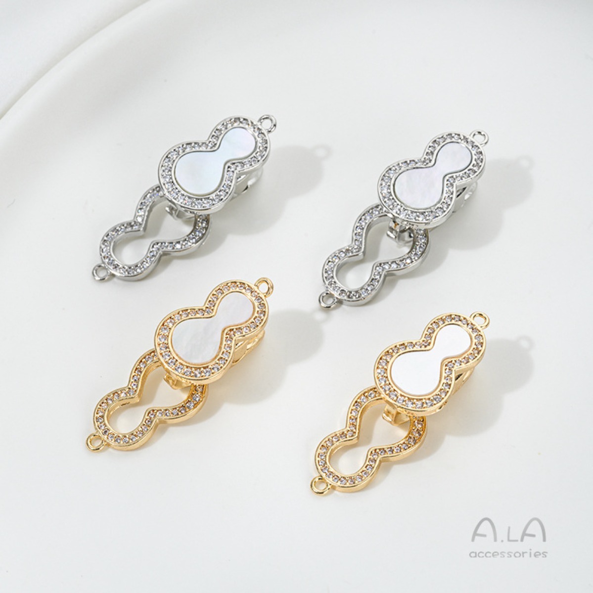 Brass 14K Gold Plated Mother O - Toggle Clasp Gold ulasan dan harga