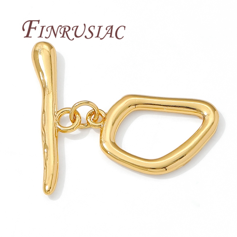 2/4/6Pcs Rhodium Plated Toggle - Toggle Clasp Gold ulasan dan harga
