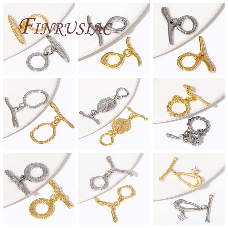 2/4Pcs 18K Gold Plated Toggle  - Toggle Clasp Gold ulasan dan harga