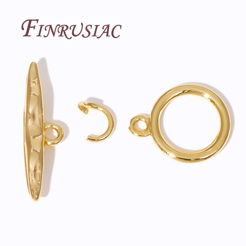 2/4Pcs 18K Gold Plated Toggle  - Toggle Clasp Gold ulasan dan harga