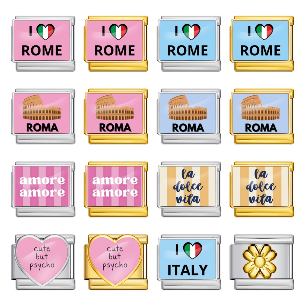 Stainless Steel Bracelet I Lov - Jewelry Making Rome ulasan dan harga