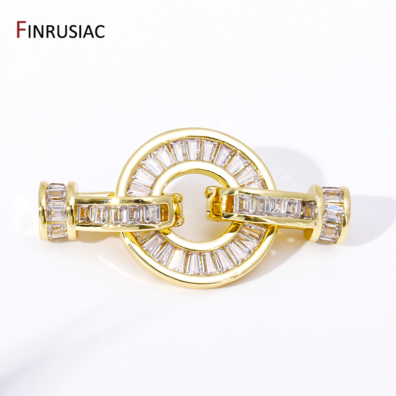 Trendy 18K Gold Plated Brass P - Toggle Clasp Gold ulasan dan harga