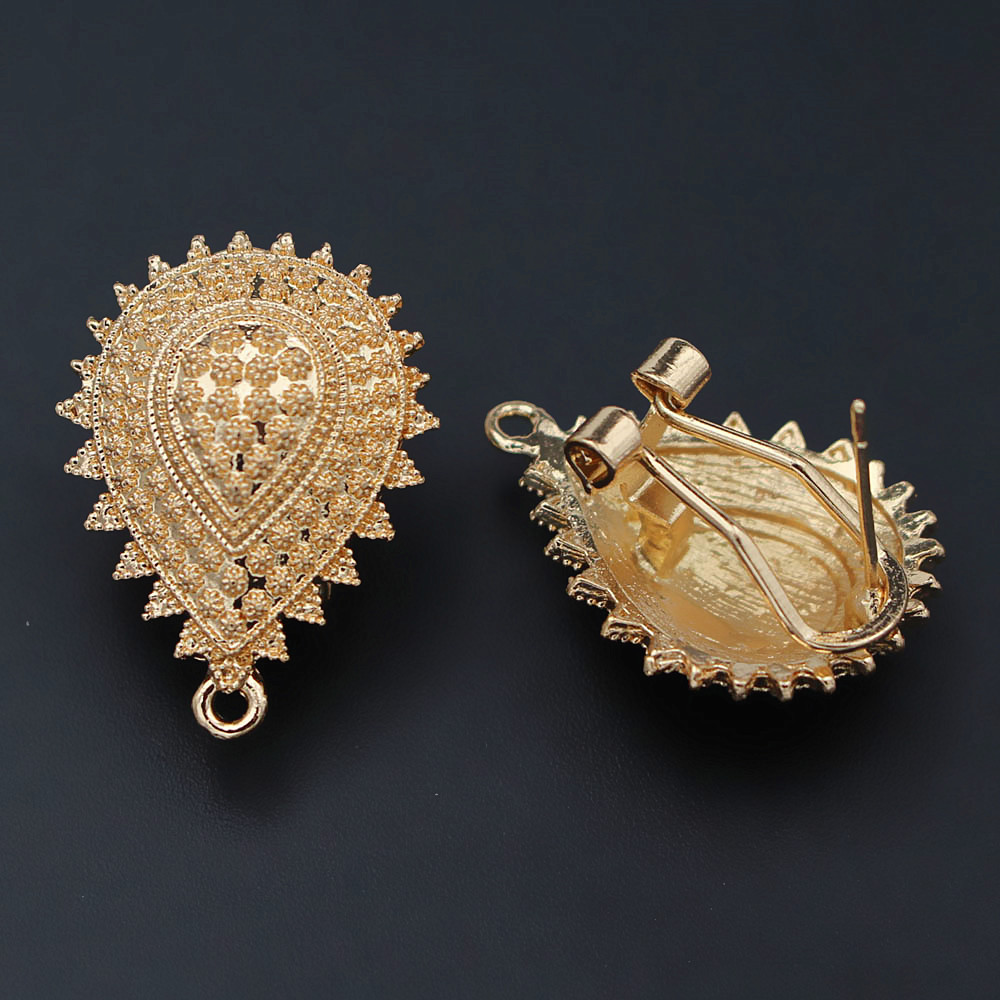 10pair Earrings Post with Loop - Jewelry Making Dubai ulasan dan harga