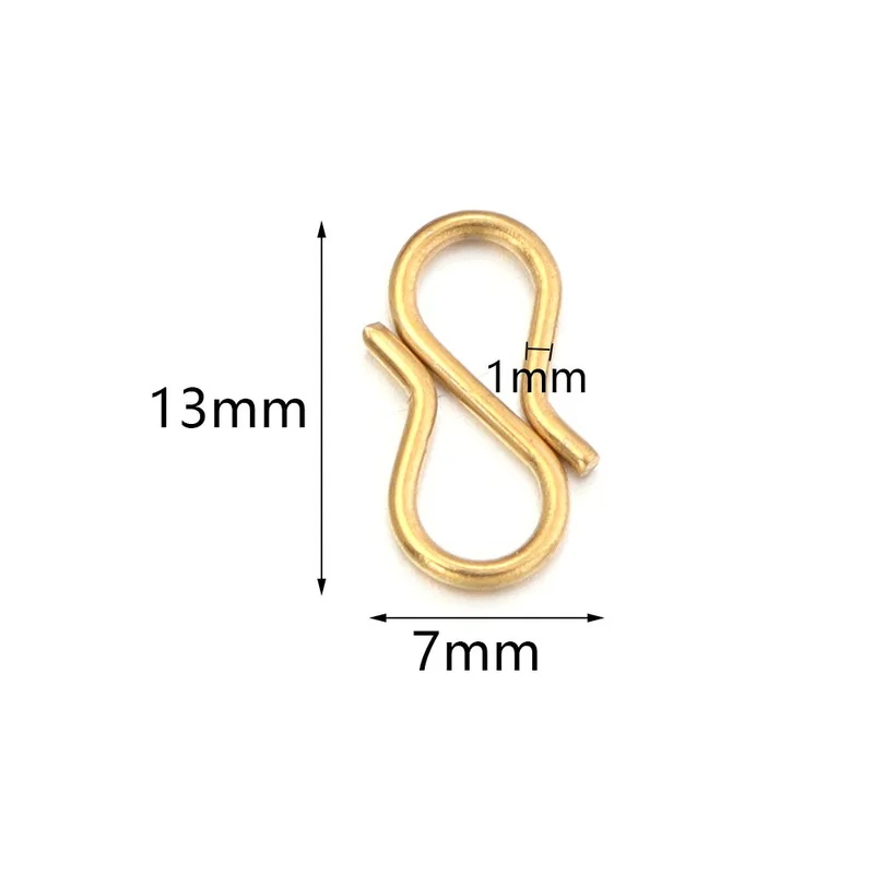 30pcs Stainless Steel S Shape  - Jewelry Making Designs ulasan dan harga