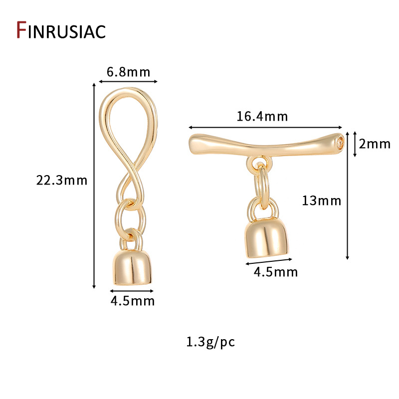 14K Gold Plated Infinity Symbo - Toggle Clasp Gold ulasan dan harga