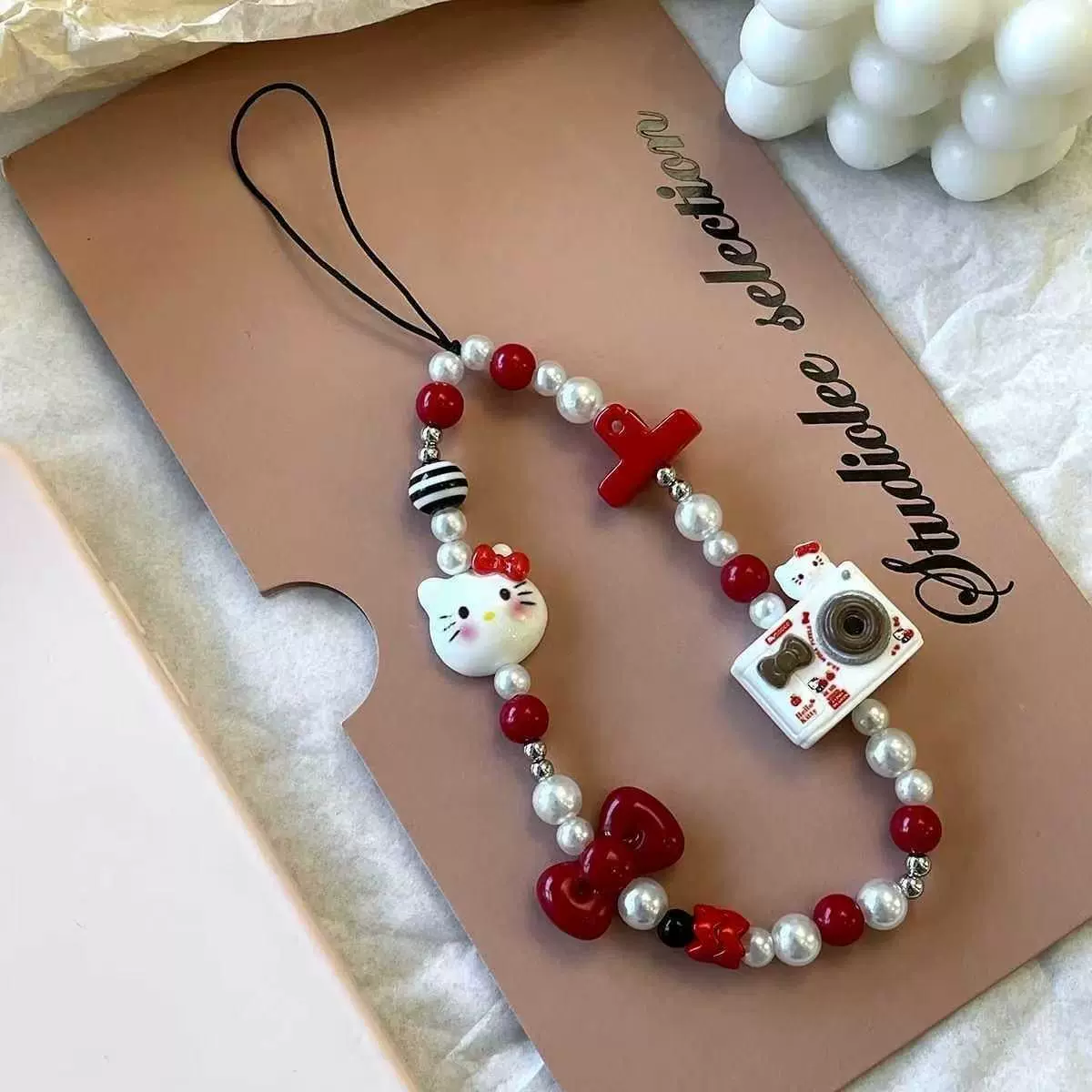 Ins Sweet Kawaii Hello Kitty   - Jewelry Making With Beads ulasan dan harga