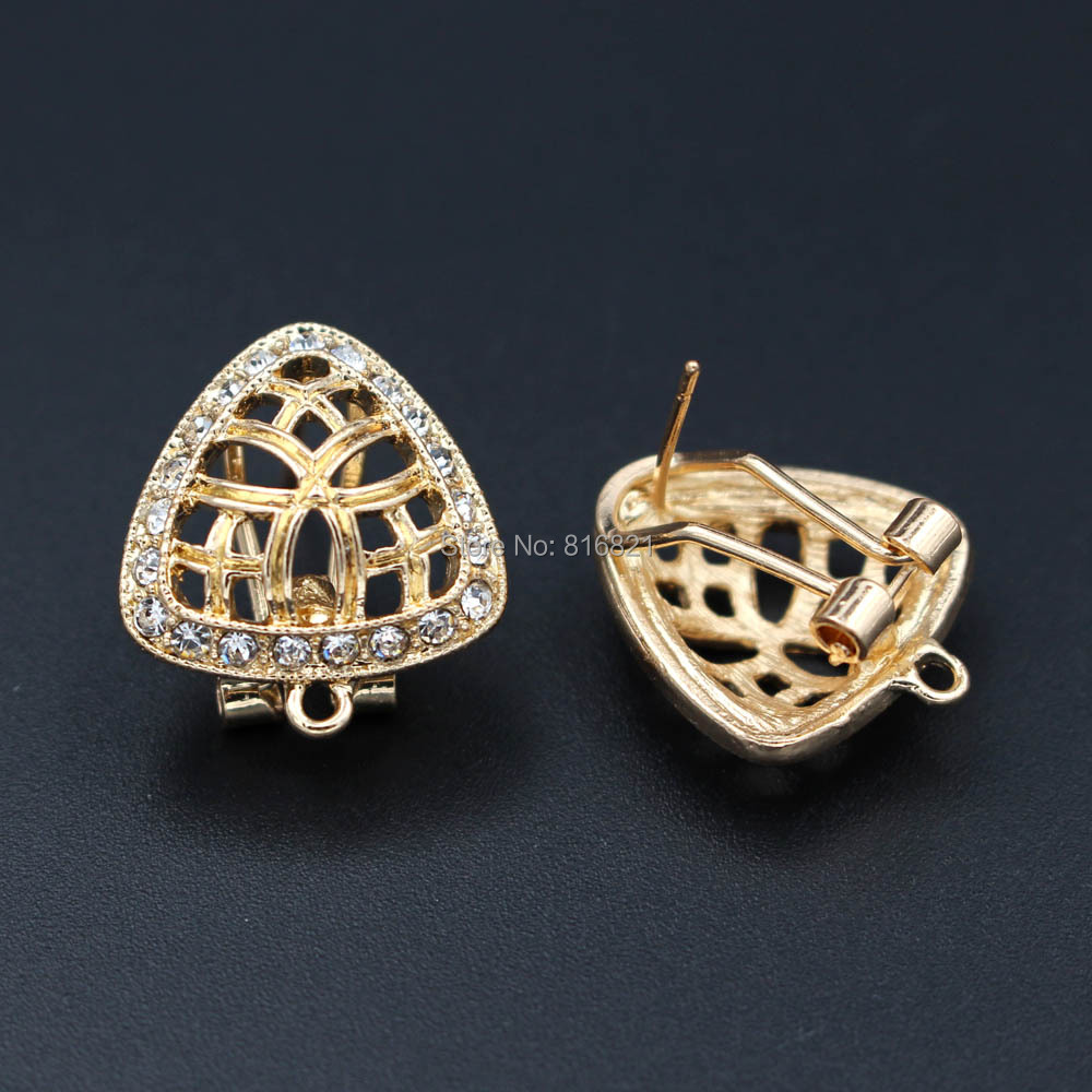 10pair Earrings Post with Loop - Jewelry Making Dubai ulasan dan harga