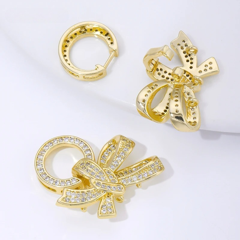 18K Gold Plated Pearl Clasps C - Jewelry Making Articles ulasan dan harga