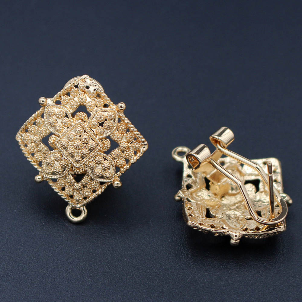 10pair Earrings Post with Loop - Jewelry Making Dubai ulasan dan harga