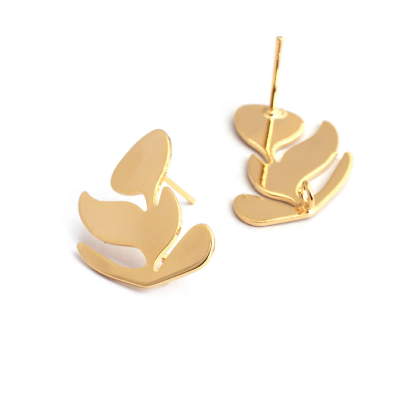 18K Gold Color Brass Lotus Lea - Jewelry Making Designs ulasan dan harga