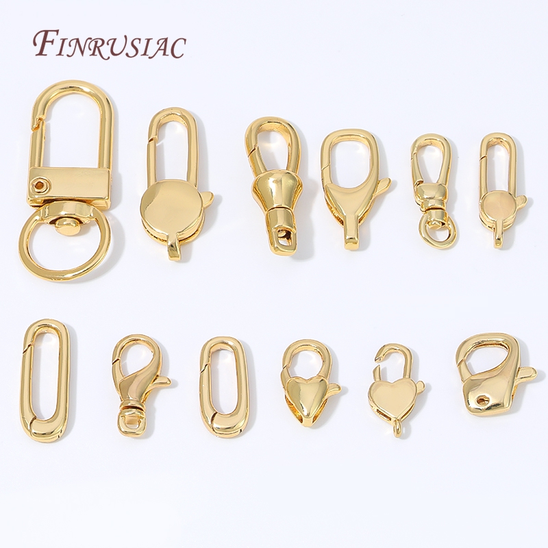 18K Gold Plated Mini Heart Spr - Jewelry Making Brass ulasan dan harga