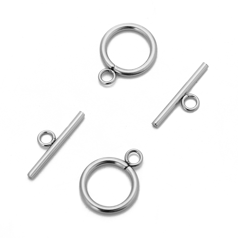 5/10sets/pack Stainless Steel  - Toggle Clasp Gold ulasan dan harga