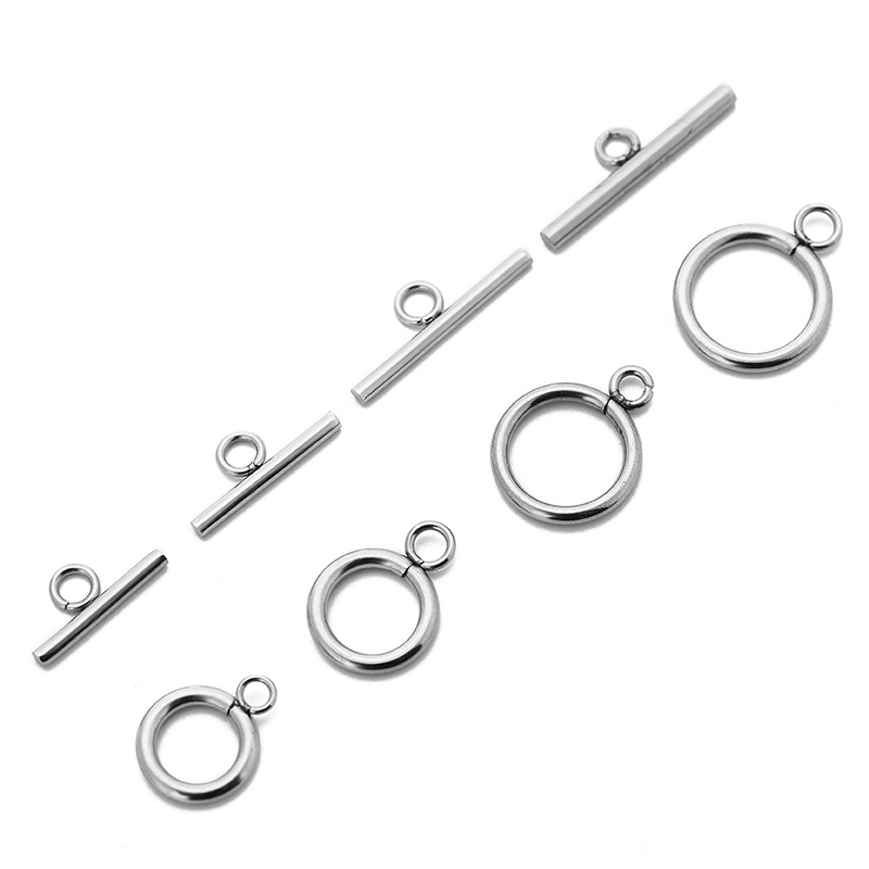 5/10sets/pack Stainless Steel  - Toggle Clasp Gold ulasan dan harga