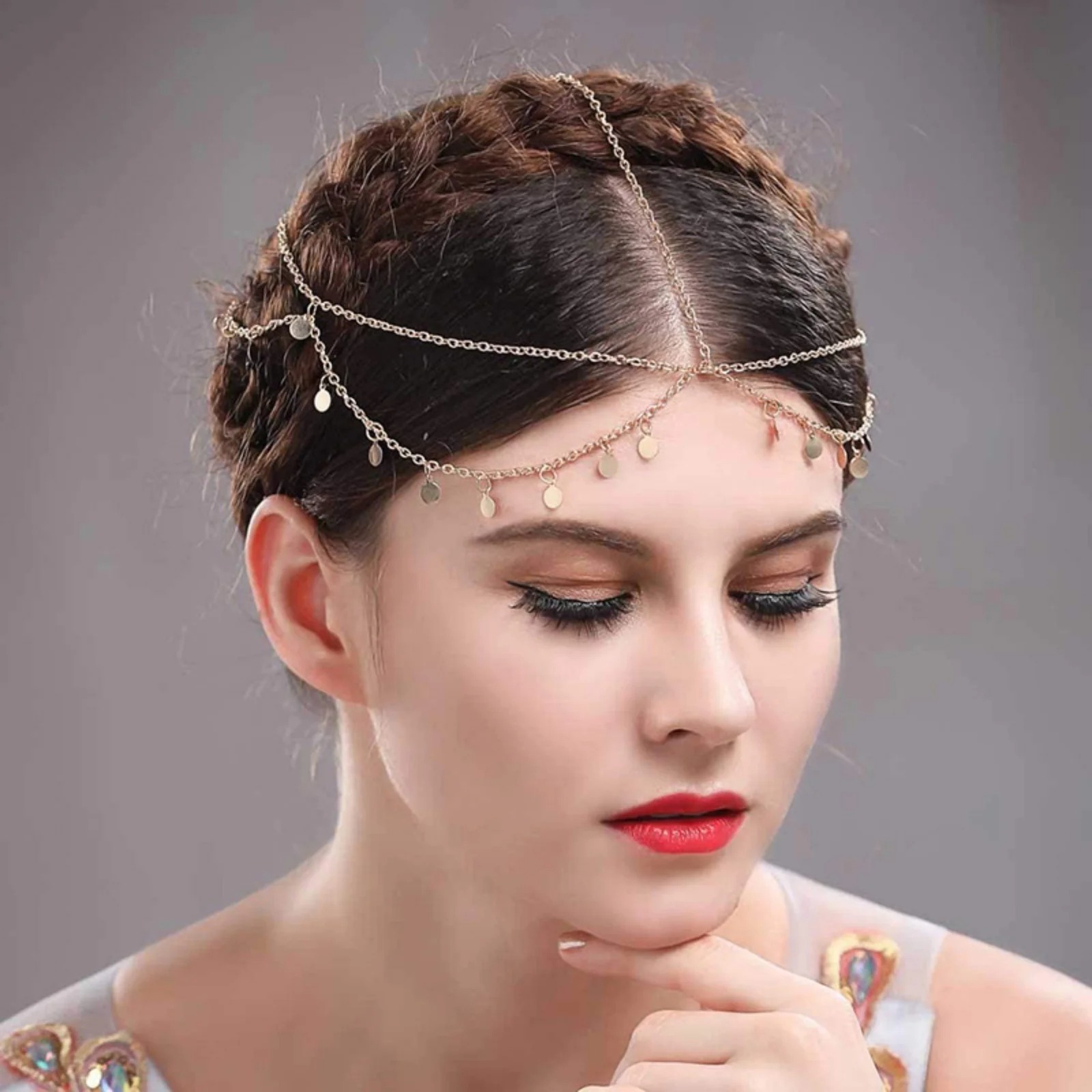 1PC Boho Style Gold Chain Head - Jewelry Making For Adults ulasan dan harga