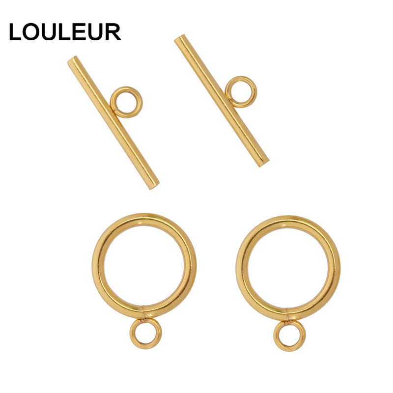 Stainless Steel OT Clasps Brac - Toggle Clasp Gold ulasan dan harga