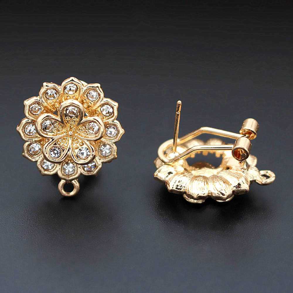 10pair Earrings Post with Loop - Jewelry Making Dubai ulasan dan harga