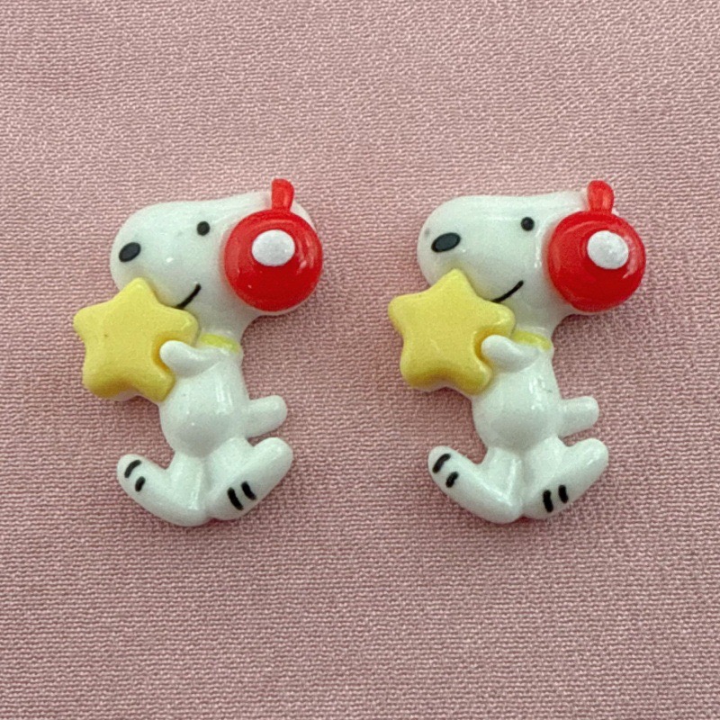 10pcs resin cute little dog pe - Jewelry Making Pendants ulasan dan harga