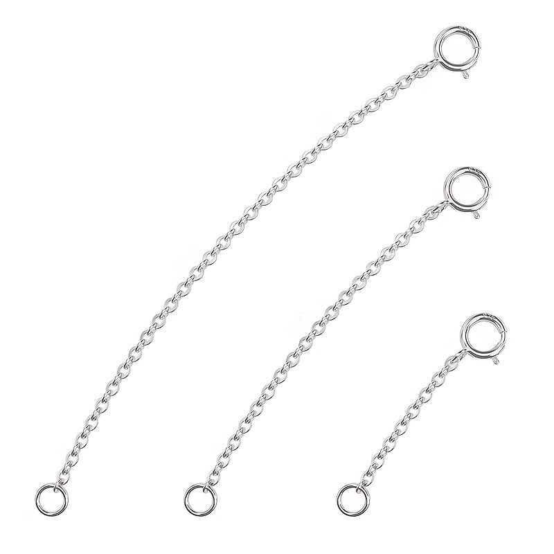 3Pcs Spring Clasp Extension Ch - Jewelry Making Designs ulasan dan harga