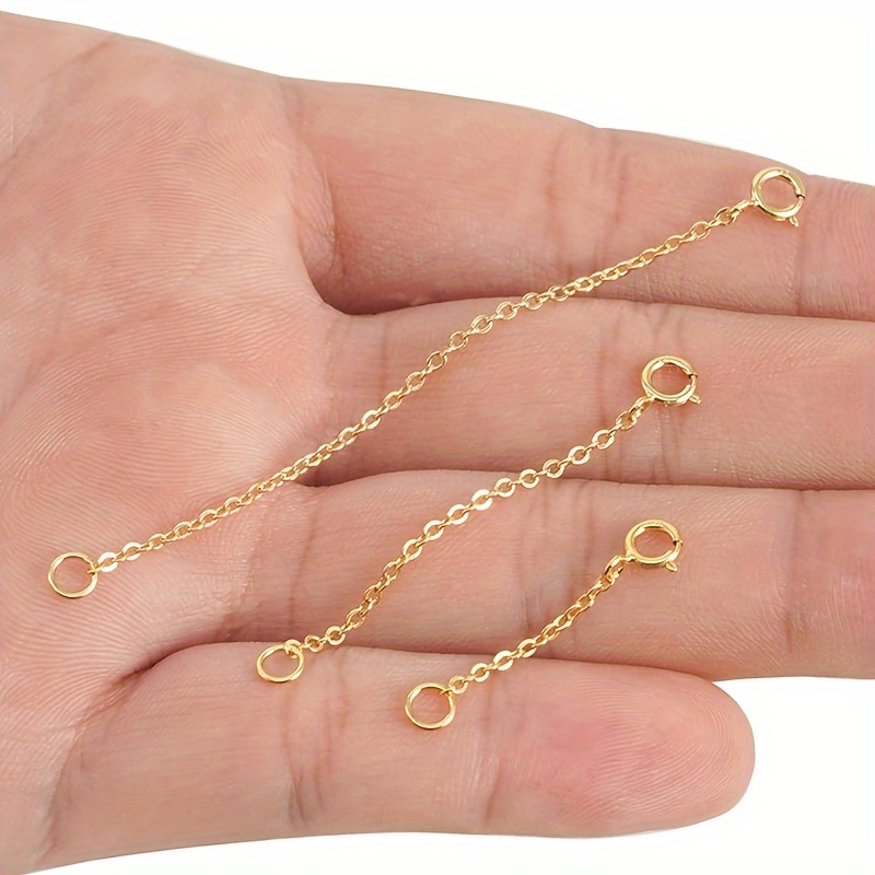 3Pcs Spring Clasp Extension Ch - Jewelry Making Designs ulasan dan harga