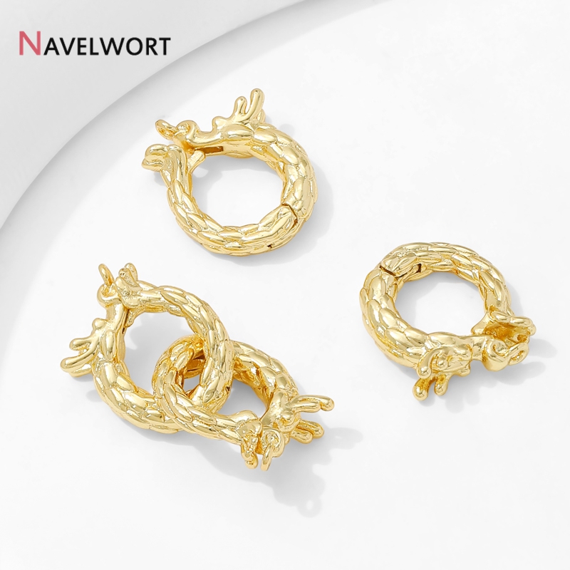 14K Gold Plated Brass Dragon S - Jewelry Making Articles ulasan dan harga