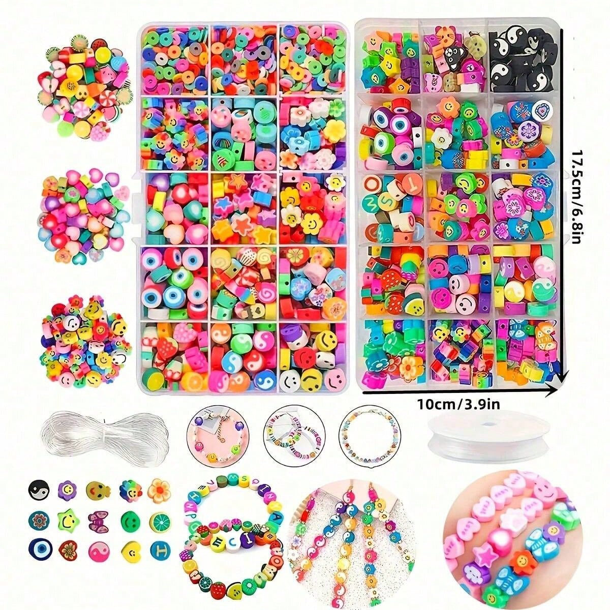 1450/1200/250pcs Polymer Clay  - Jewelry Making For Adults ulasan dan harga