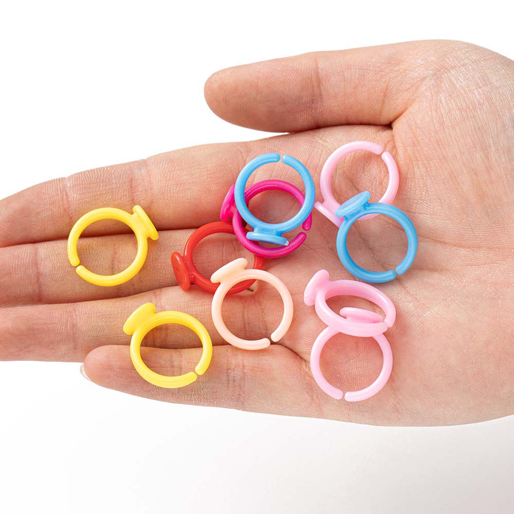 100pcs Clear Plastic Adjustabl - Jewelry Making For 5 Year Old ulasan dan harga