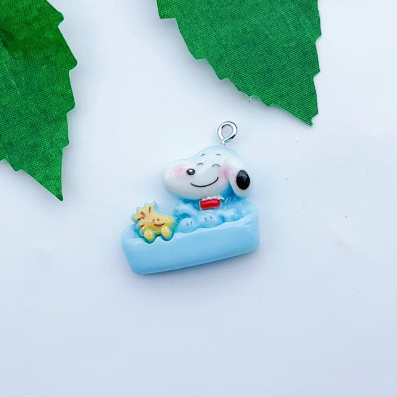 12pcs resin cartoon dog pendan - Jewelry Making Pendants ulasan dan harga