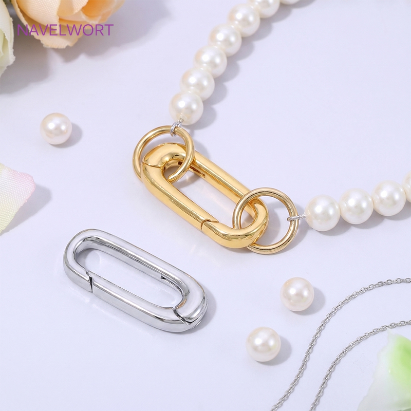 1/2/4Pcs 18K Gold Plated Oval  - Jewelry Making Designs ulasan dan harga