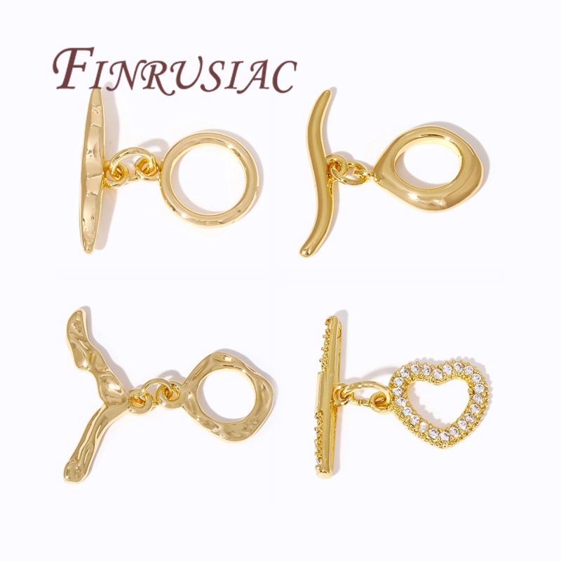18K Gold Plated OT Toggle Clas - Toggle Clasp Gold ulasan dan harga