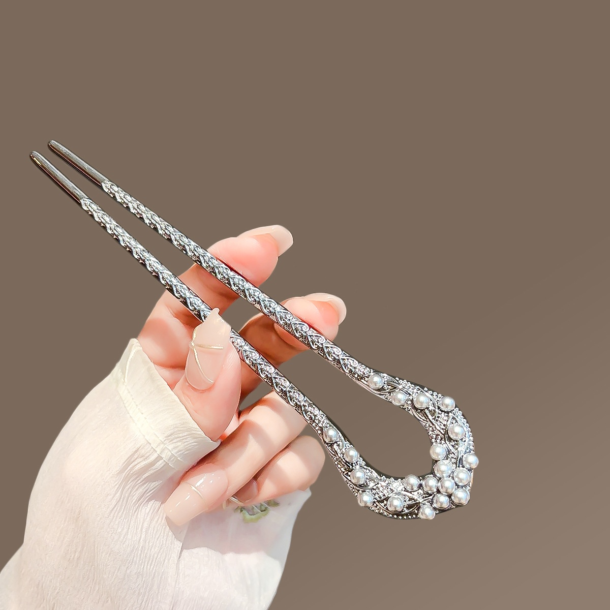 New Pearl U Shaped Hairpin For - Jewelry Making With Beads ulasan dan harga