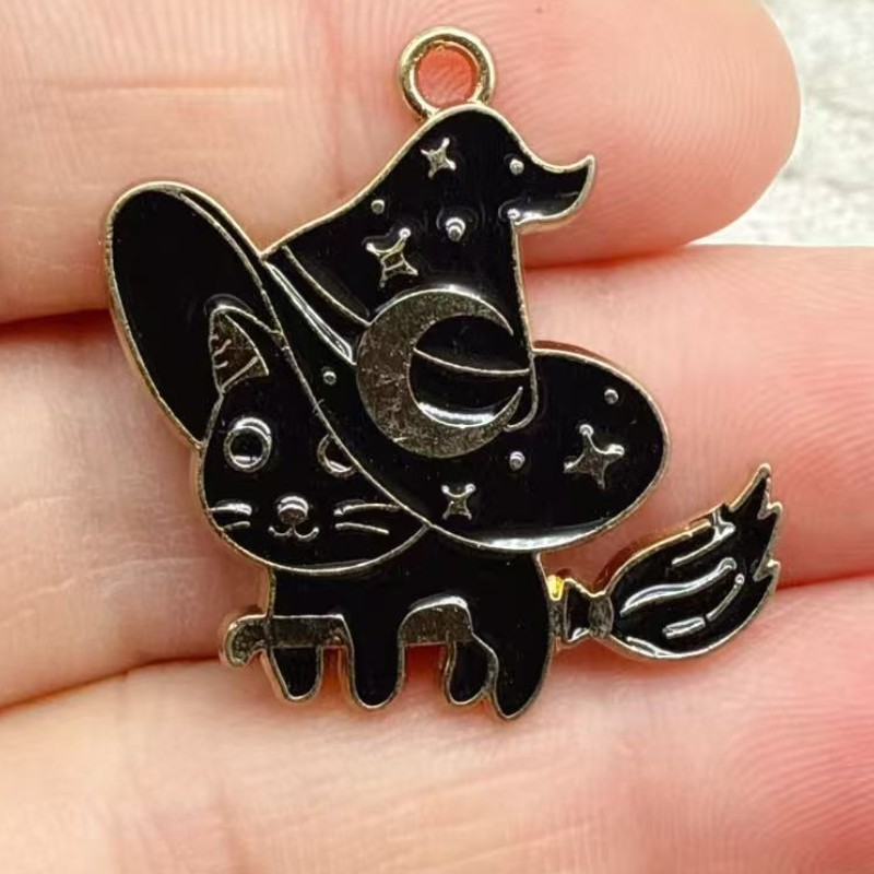 10pcs Original Alloy Enamel Bl - Jewelry Making Pendants ulasan dan harga