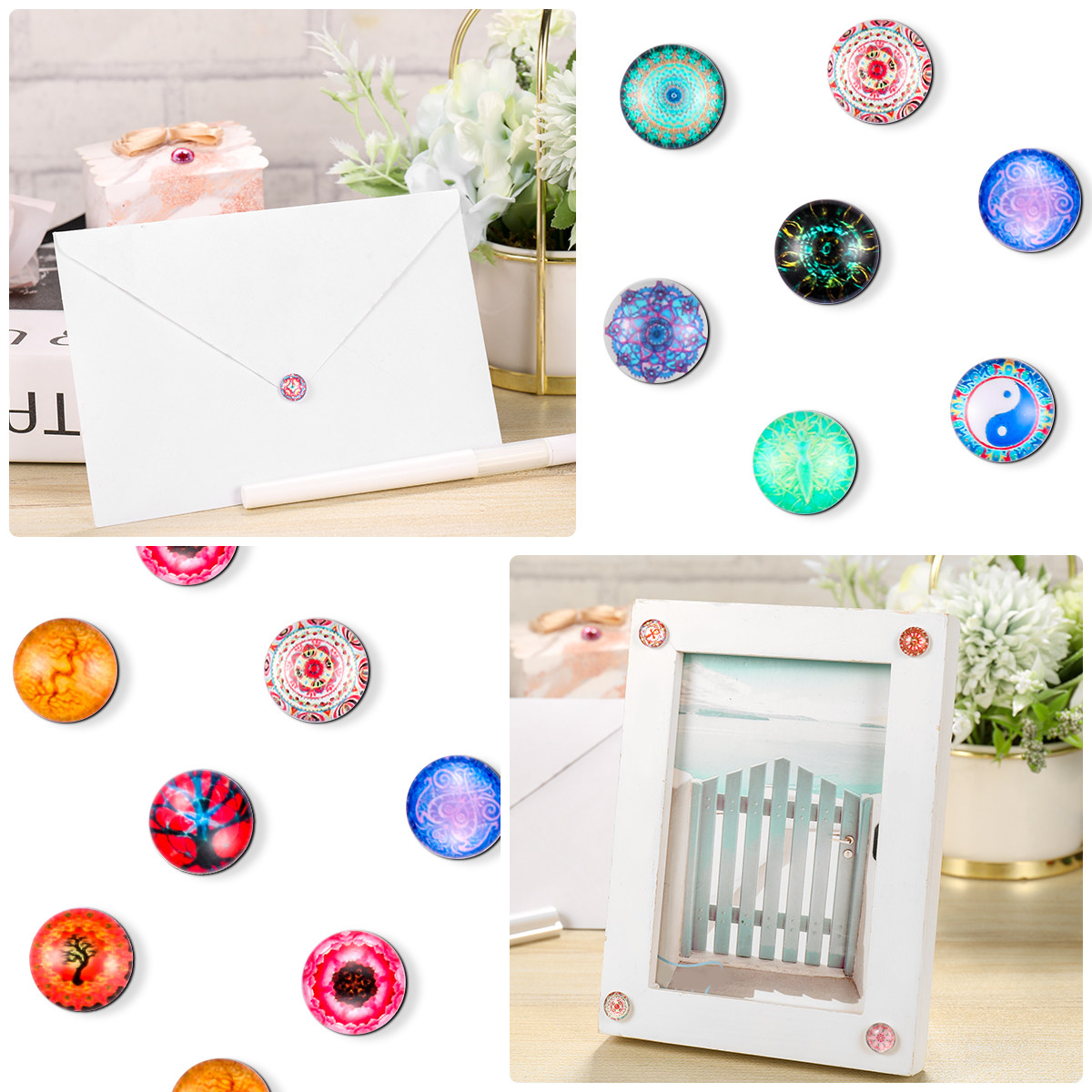 Mirror Tiles for Crafts Small  - Jewelry Making For Adults ulasan dan harga
