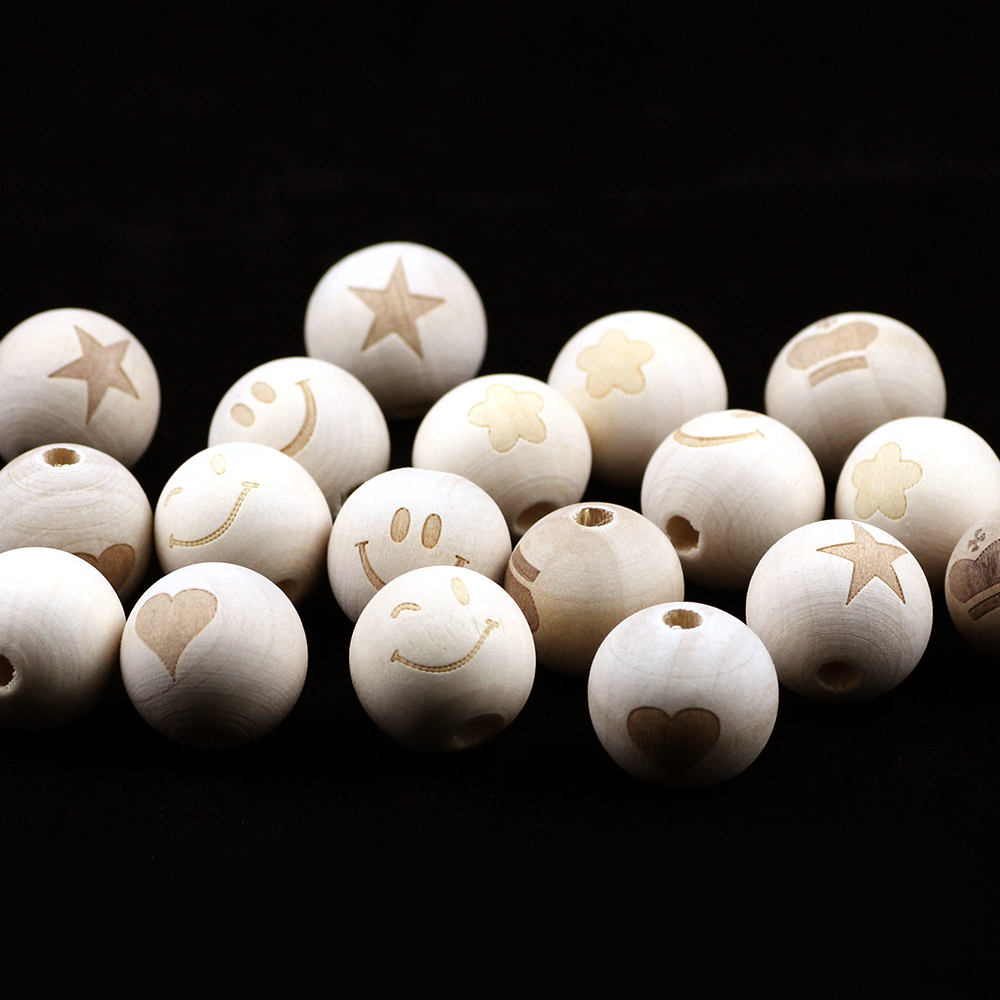 10pcs 20mm Round Natural Wood  - Jewelry Making For 5 Year Old ulasan dan harga