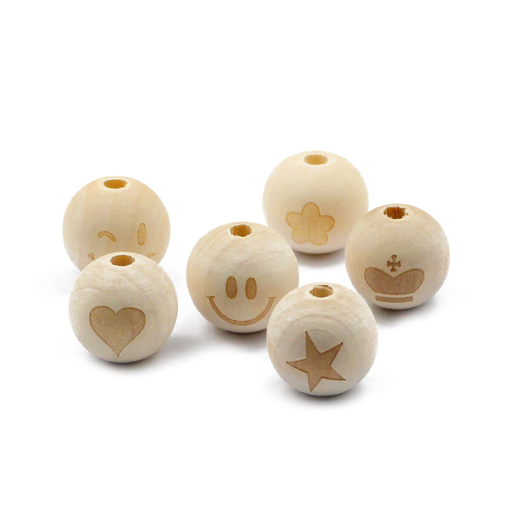 10pcs 20mm Round Natural Wood  - Jewelry Making For 5 Year Old ulasan dan harga
