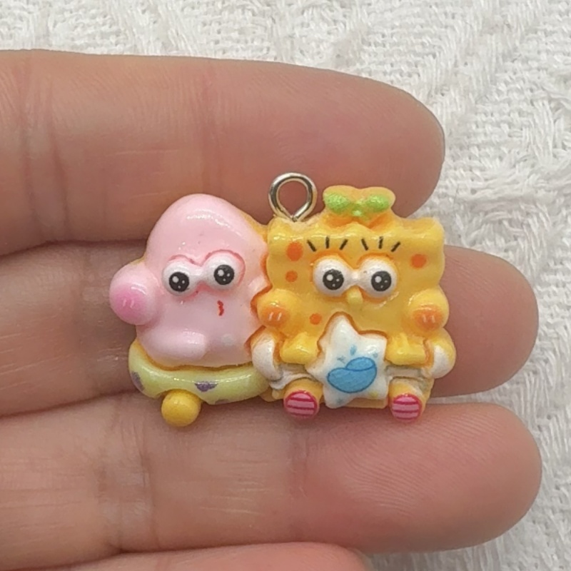 10pcs cartoon resin pendant, D - Jewelry Making Pendants ulasan dan harga